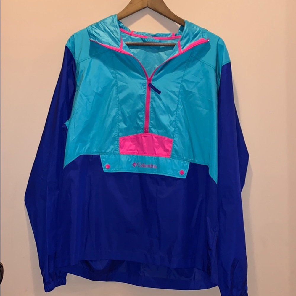 Retro Columbia Windbreaker